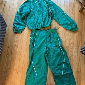 lululemon athletica Teal Track Pants & Jacket Set